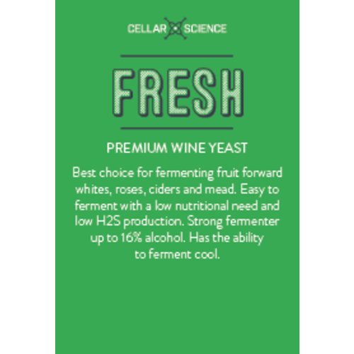 CellarScience® FRESH Dry Wine Yeast Brewmaster 