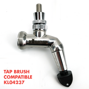 Stainless Steel Beer Faucet | Matte Black Finish | Stealth Bomber Edition | Forward Sealing | NukaTap