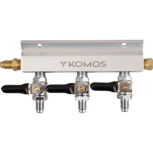 KOMOS® Gas Manifold | Aluminum | 1/4 in. Flare | 2, 3, 4 Way