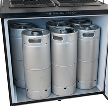 Load image into Gallery viewer, KOMOS® Double-Wide Kegerator with Stainless Double T Bar Tower - 8 Tap