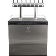 Load image into Gallery viewer, KOMOS® Double-Wide Kegerator with Stainless Double T Bar Tower - 8 Tap