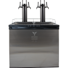 Load image into Gallery viewer, KOMOS® Double-Wide Kegerator with Nuka Tap Matte Black Stainless Faucets