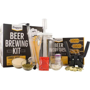 1 Gallon Homebrew Starter Kit & Summer Wheat Recipe Beer Equipment Kits Brewmaster 