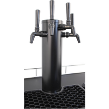 Load image into Gallery viewer, KOMOS® Double-Wide Kegerator with Nuka Tap Matte Black Stainless Faucets