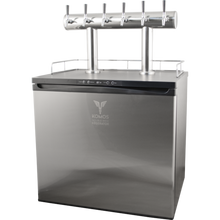 Load image into Gallery viewer, KOMOS® Double-Wide Kegerator with Stainless Double T Bar Tower - 6 Tap