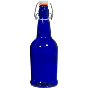 EZ Cap Bottles - 16 oz Cobalt Blue Swing Top (Qty 12) Happy Hops Home Brewing 