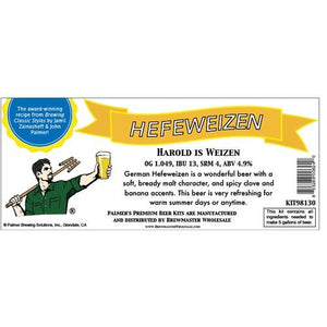Palmer Premium Beer Kits - Harold is Weizen - Hefeweizen KIT98130 Brewmaster 