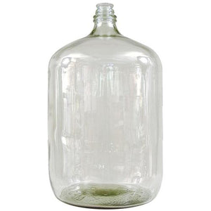 6.5 Gallon Italian Glass Carboy - Threaded Neck Glass Carboy Brewmaster 