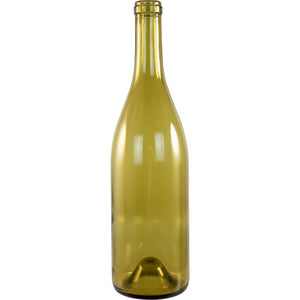 750 mL Dead Leaf Green Burgundy Wine Bottles - Case of 12 B390 Brewmaster 