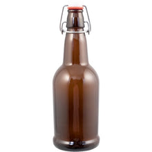Load image into Gallery viewer, Pop Tops Swing Top Bottles - 16 oz Amber (Qty 12) Brewmaster 