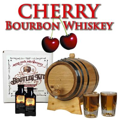 Cherry Bourbon Whiskey Making Bootleg Kit® 1000 oaks 