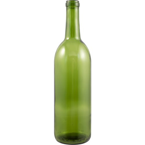 750 mL Champagne Green Bordeaux Wine Bottles - Case of 12 Brewmaster 