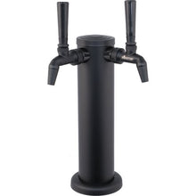 Load image into Gallery viewer, KOMOS® Matte Black Draft Tower With NukaTap Faucets (w/ Duotight Fittings; 1 - 4 TAPS) Brewmaster 
