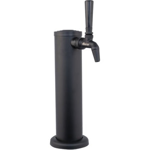 KOMOS® Matte Black Draft Tower With NukaTap Faucets (w/ Duotight Fittings) Brewmaster 