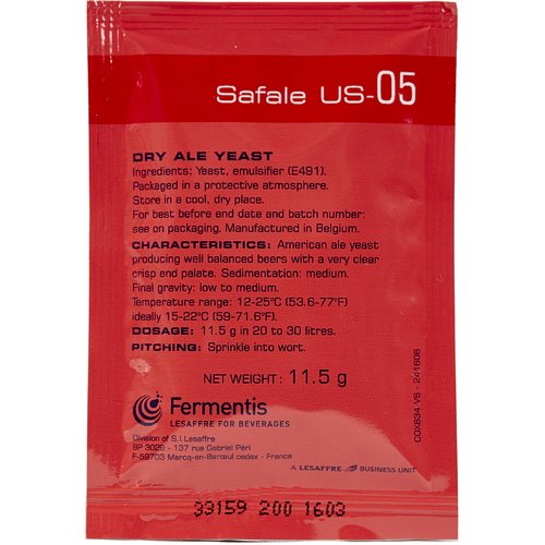 Fermentis Dry Yeast - Safale US-05 Happy Hops Home Brewing 
