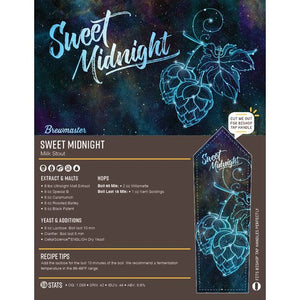 Sweet Midnight Milk Stout Kit Brewmaster 