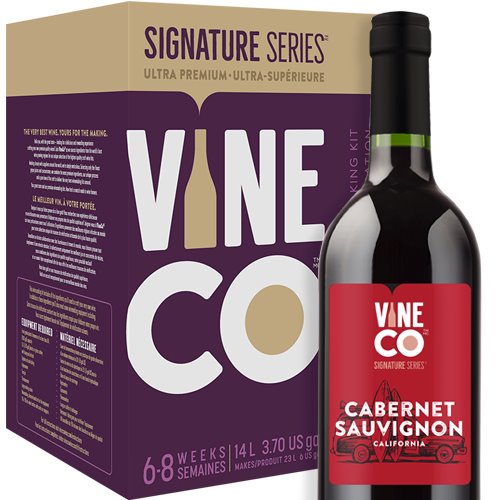 California Cabernet Sauvignon Wine Making Kit - VineCo Signature Series™ Brewmaster 